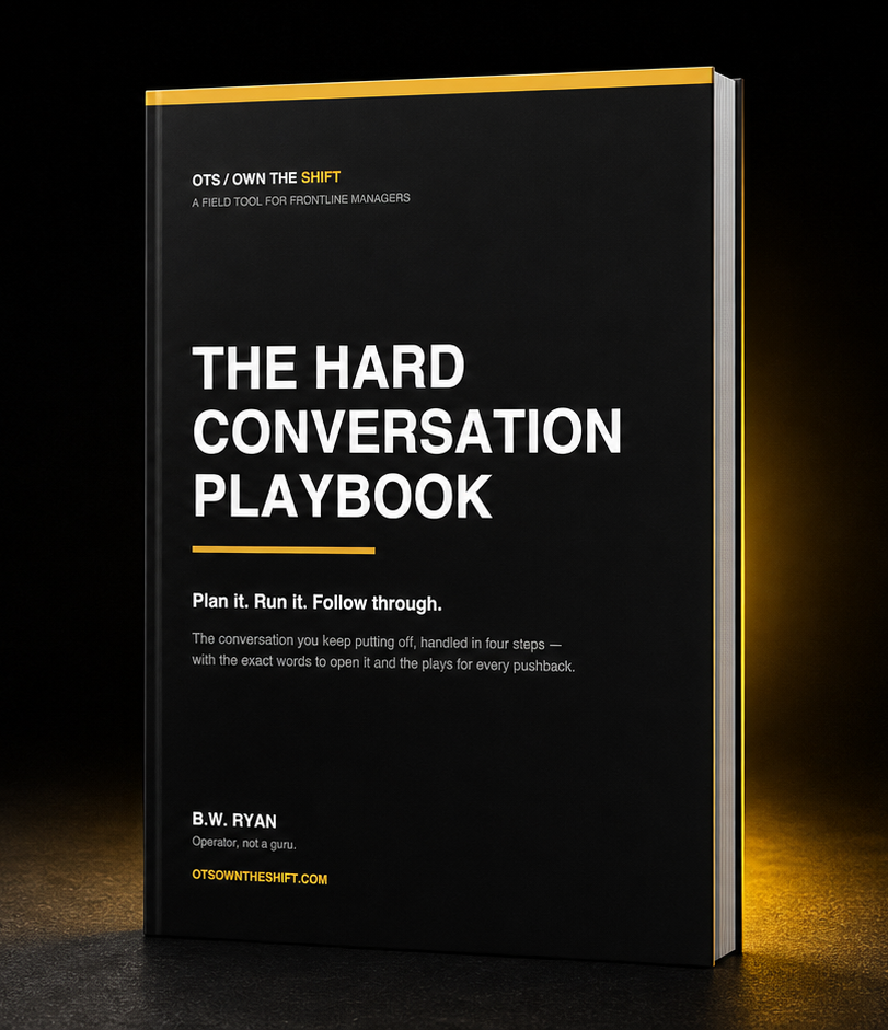 The Hard Conversation Playbook — free 12-page field tool cover